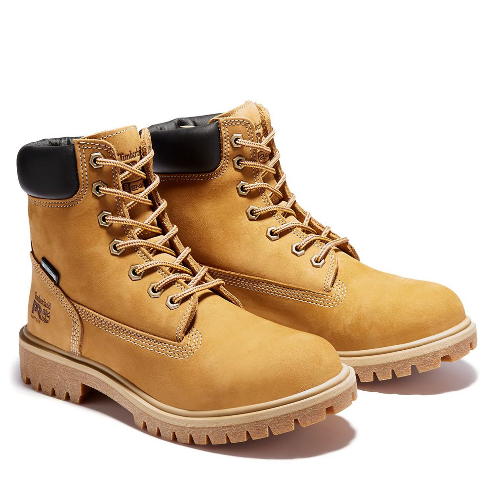 Botas de Trabajo Timberland Argentina Mujer - Pro® Direct Attach 6\" Soft Toe - Marrones - QMHRVB-248